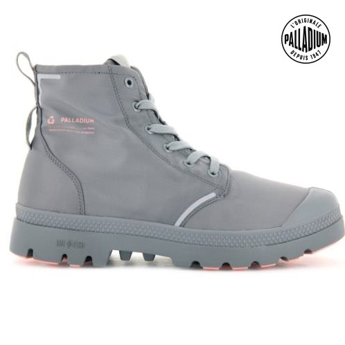 Palladium Pampa Lite+ Recycle WP+ Women's Boots Grey | UK D971-NQO